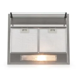 Klarstein UW60SF - Dunstabzugshaube , Abzugshaube , Unterbauhaube , Wandhaube , Energieeffizienzklasse C , 60cm , Abluft- / Umluft , 205 M³/h Max. Abluftleistung , 71 DB , Silber -Smart Kitchen Store 94b1339cd95393023ac7e1148c49bcb4