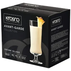 KROSNO Pina Colada Cocktailgläser Longdrinkgläser | Set Von 6 | 300 ML | Avant-Garde Kollektion | Perfekt Für Zuhause, Restaurants Und Partys | Spülmaschinenfest -Smart Kitchen Store 94eb2e2342041d749a6ff157d77498f4