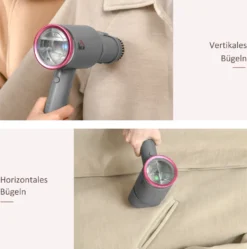 HOMCOM Dampfglätter Dampfbürste Faltbar Kleidung Hemden Dampfbügeleisen Mit 160 Ml Wassertank 1520 W Schnelles Aufheizen Aluminium Kunststoff Grau+Rosa 27,5 X 18,2 X 9 Cm 15 HOMCOM Dampfglätter Dampfbürste Faltbar Kleidung Hemden Dampfbügeleisen Mit 160 Ml Wassertank 1520 W Schnelles Aufheizen Aluminium Kunststoff Grau+Rosa 27,5 X 18,2 X 9 Cm -Smart Kitchen Store 95b10937f71e679b2718e2fcafc9a560