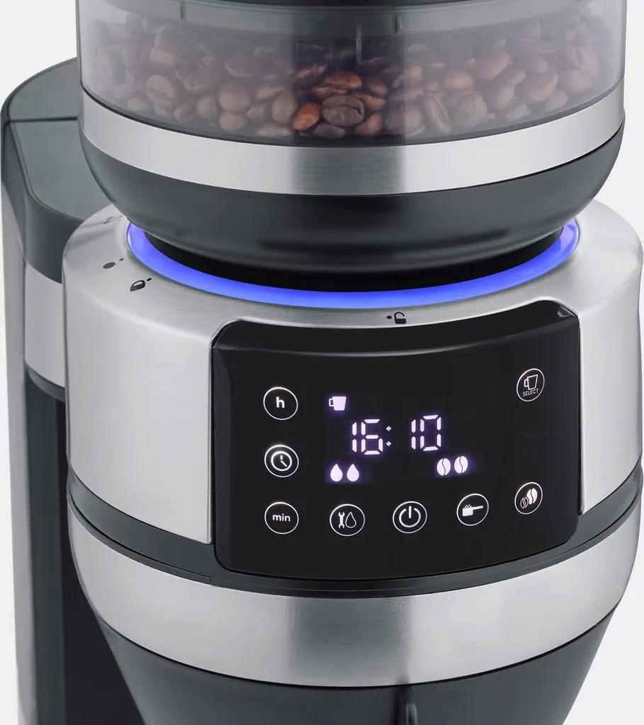 SEVERIN FILKA Vollautomat Für Filterkaffee Mit Glaskanne KA 4850 Aus Edelstahl, Matt-schwarz Edelstahl-gebürstet 7 SEVERIN FILKA Vollautomat Für Filterkaffee Mit Glaskanne KA 4850 Aus Edelstahl, Matt-schwarz Edelstahl-gebürstet – Bild 5