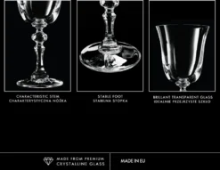 KROSNO Krista Kleine Rotweingläser, 6er-Set, 220 Ml -Smart Kitchen Store 97b9f3d4fe063f35a3789aad9c3c6ff2