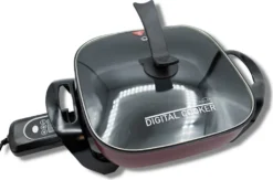 Starlyf®Digital Cooker - XXL Elektrische Bratpfanne Mit Digitalem Thermostat Und Temperaturanzeige, 1600 Watt, 5,5 Liter Fassungsvermögen, Partypfanne - Aus Der TV Werbung -Smart Kitchen Store 99321d021854fa51c3df54588d7b9572