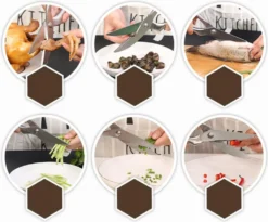 Professionelle Küchenschere Aus Edelstahl Für Huhn / Fleisch / Geflügel / Fisch / Kräuter / Pilze - Linkshänder Und Rechtshänder - Geflügelschere - Decopatent -Smart Kitchen Store 995e4ac783e684acac662b3ed2311632