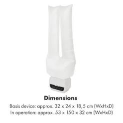 Klarstein ShirtButler Pro Automatischer Trockner Hosentrockner Hosenbügler , 2-in-1 System , 1200 Watt , Easy-Dry Technologie , Multi Size: S - XL , Thermal Safety System , 6-stufiger Timer: Bis 3 Stunden , Trocknungstemperatur: 30 - 70 °C , Bis Zu 2 Kg Maximalgewicht , LED-Kontrolllicht , Wechselbare Trocknungsaufsätze , Material: Oxford-Nylon , Weiß 19 Klarstein ShirtButler Pro Automatischer Trockner Hosentrockner Hosenbügler , 2-in-1 System , 1200 Watt , Easy-Dry Technologie , Multi Size: S - XL , Thermal Safety System , 6-stufiger Timer: Bis 3 Stunden , Trocknungstemperatur: 30 - 70 °C , Bis Zu 2 Kg Maximalgewicht , LED-Kontrolllicht , Wechselbare Trocknungsaufsätze , Material: Oxford-Nylon , Weiß -Smart Kitchen Store 99675d26e9d76f94f2027a751ba51046