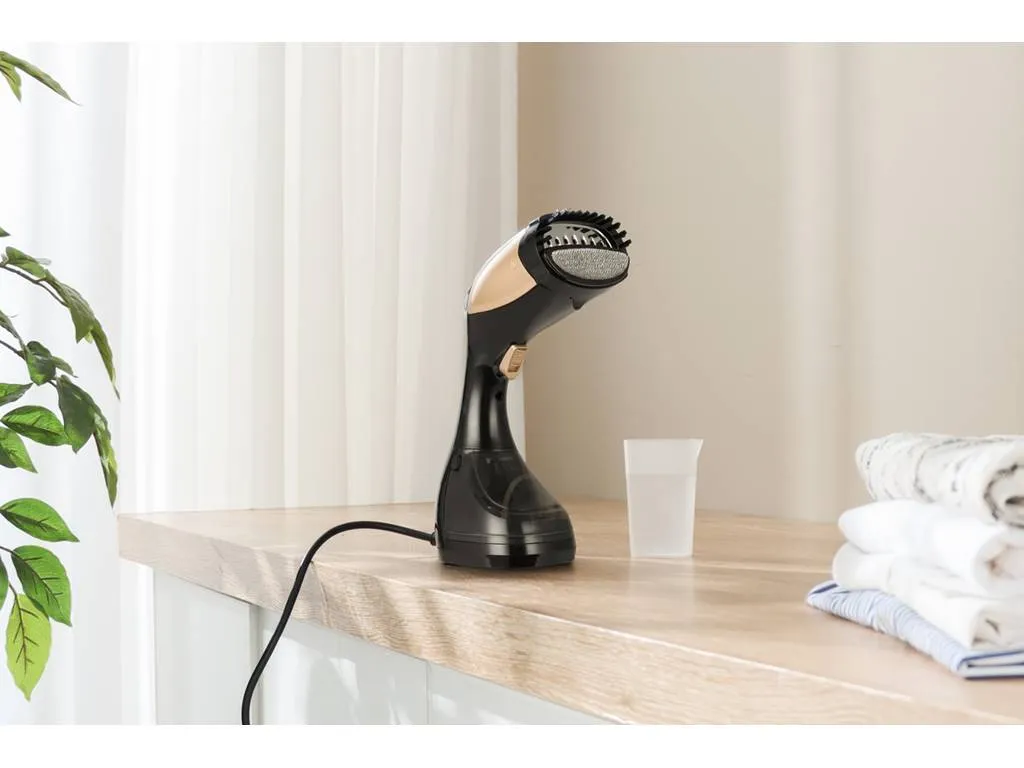 Swiss Pro Streamer Schwarz Dampfglätter 1100W-200ml Tragbares Handbügeleisen Für Reise & Zuhause 7 Swiss Pro Streamer Schwarz Dampfglätter 1100W-200ml Tragbares Handbügeleisen Für Reise & Zuhause – Bild 5