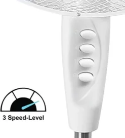 2 Stück Standventilator Ventilator Weiß Höhenverstellbar Oszillierend Doppelpack Kühler Raum-Lüfter Luft-Erfrischer Lüftung Luft-Entfeuchter -Smart Kitchen Store 9999595d01ab413d149b221f24f8ec76