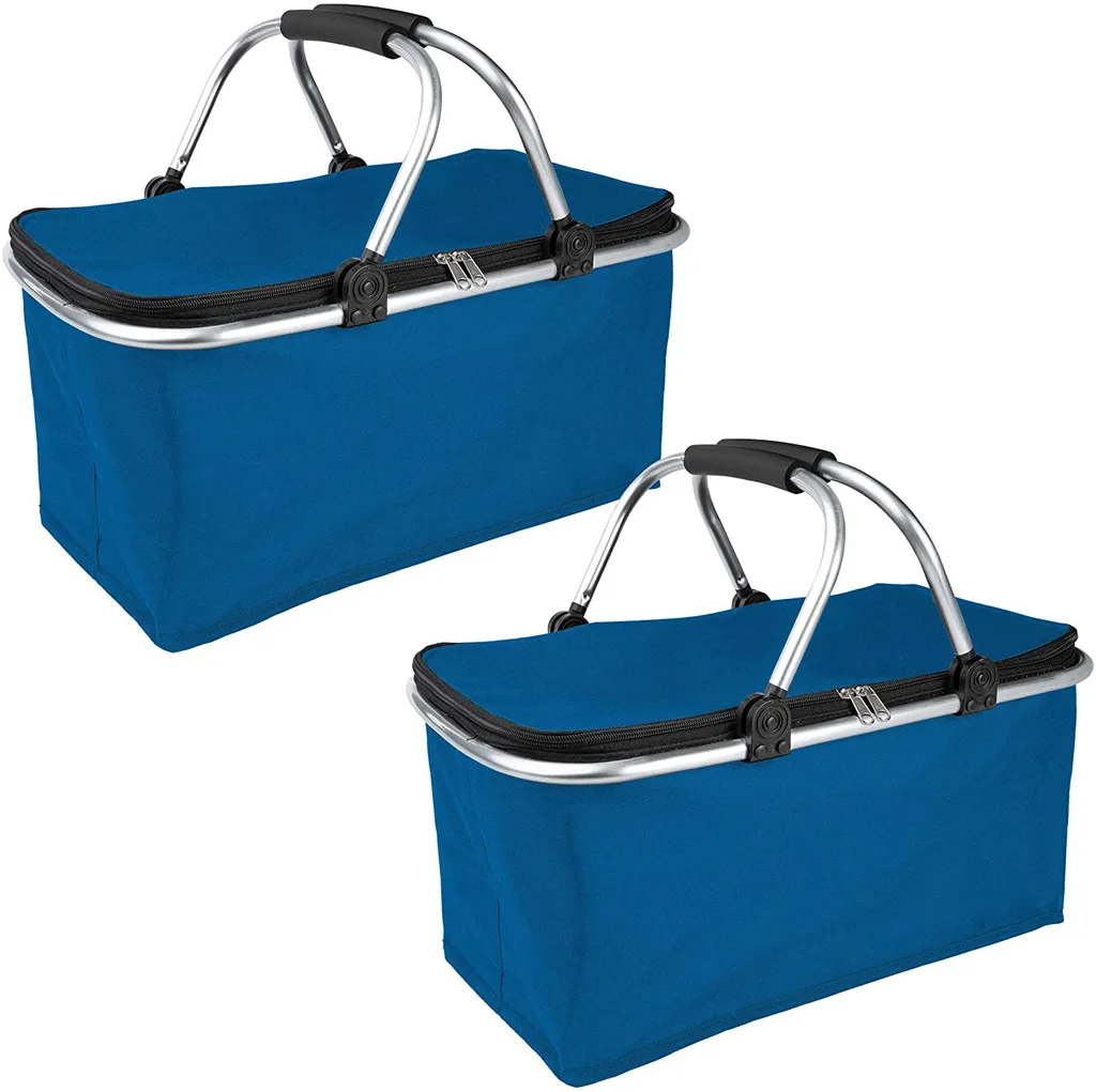 ONVAYA® Einkaufskorb Mit Kühlfunktion | Dunkelblau | 2er Set | Mit Deckel 3 ONVAYA® Einkaufskorb Mit Kühlfunktion | Dunkelblau | 2er Set | Mit Deckel