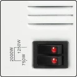 Clatronic KH 3077 Konvektor Heizung, Mobile Wärme, 3 Heizstufen (750/1250/2000 Watt), Stufenlos Regelbarer Thermostat, Komfortable Tragemulden, Geräuscharm -Smart Kitchen Store 99e4e14fc156881f77e7c3d23a92d148