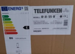 Telefunken CF-31-121-W Kühlschrank Weiß / 82,1 Cm 86kWh / 90 L Kühlteil / Türanschlag Wechselbar / Höhenverstellbare Füße -Smart Kitchen Store 9b29e6a00b715ea5bbb14d9fb9b6a1b4