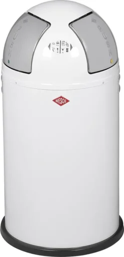 WESCO Treteimer "Push Two" Weiß