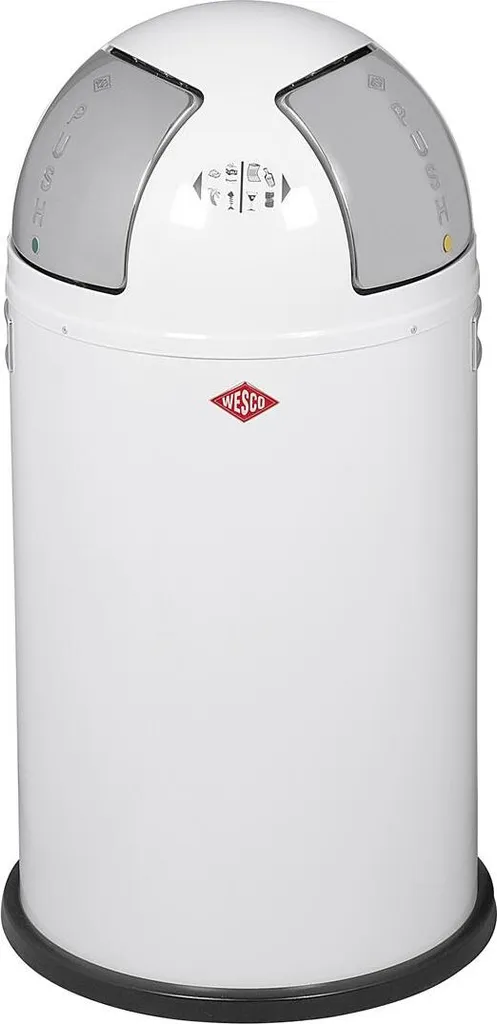 WESCO Treteimer "Push Two" Weiß 3 WESCO Treteimer "Push Two" Weiß