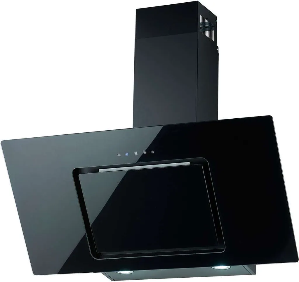 PKM Dunstabzugshaube Mit Randabsaugung Kopffreihaube S7-90ABTH Schwarz 90 Cm