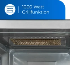 Exquisit Mikrowelle MW8023-F-240DIG Schwarz | 750 Watt | 1000 Watt Grill | Timer | Auftaufunktion -Smart Kitchen Store 9cb51db6ac0802b82d75f954239f7055