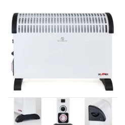 Grafner® Elektroheizung Konvektor Mobiles Heizgerät 2000W Timer Energiesparend Elektro Heizer 17 Grafner® Elektroheizung Konvektor Mobiles Heizgerät 2000W Timer Energiesparend Elektro Heizer -Smart Kitchen Store 9d11029ded1a4641afc2b2b1a72a723e