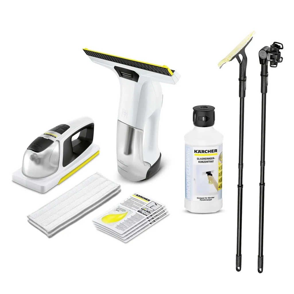 Kärcher Akku-Fensterreiniger WV 6 + KV 4 Premium Mit Schnellladegerät Inkl. Reinigungsmittel & Verlängerung 3 Kärcher Akku-Fensterreiniger WV 6 + KV 4 Premium Mit Schnellladegerät Inkl. Reinigungsmittel & Verlängerung