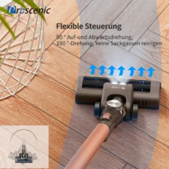 Proscenic NEU P8 PLUS Staubsauger Akku Handstaubsauger Mit LED-Lampe Kabellos 20,000 Pa Bis Zu 40 Minuten 2,200 MAh HEPA Geeignet Für Allergiker Tierhaare&Katzenstreu -Smart Kitchen Store 9dfa140d77c7f32d0dbf42bb94456f88