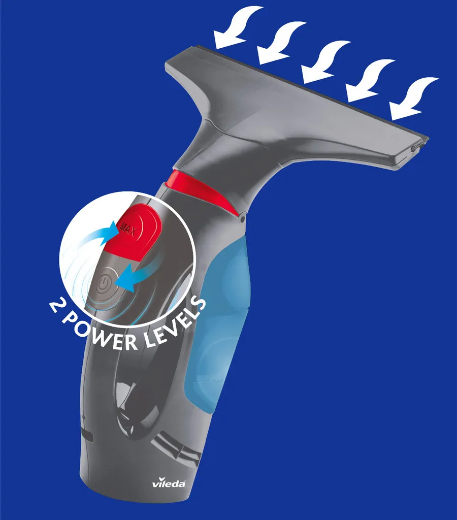 Vileda Akku-Fenstersauger Windomatic Power Blue Inkl. Spray-Einwascher 6 Vileda Akku-Fenstersauger Windomatic Power Blue Inkl. Spray-Einwascher – Bild 4