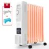 Ölradiator, 2000W Ölradiator Energiesparend, Elektroheizung Radiator Mit 9 Rippen, Ölheizung Mit Thermostat, Für Räume Bis 30qm, Heizkörper Mit Überhitzungsschutz Und 3 Heizstufen -Smart Kitchen Store 9e93afc0ebf774cc48e21c6042fb2d06