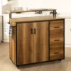 SoBuy KNL02-PF Design Küchenwagen Mit Arbeitsplatte Kücheninsel Küchenschrank Sideboard Auf Rollen Küchentrolley Vintage BHT Ca.: 113x106x69cm 1 SoBuy KNL02-PF Design Küchenwagen Mit Arbeitsplatte Kücheninsel Küchenschrank Sideboard Auf Rollen Küchentrolley Vintage BHT Ca.: 113x106x69cm -Smart Kitchen Store 9eb4642c0611947c5db1ee0ed54fe688