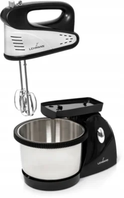 LEHMANN Küchenmaschine 2,5 L Knetmaschine Rührmaschine Teigmaschine, Turbo Handmixer | Handrührer | Stabmixer | Hand Mixer 600W -Smart Kitchen Store 9f86f6e3a11f67d2721bb67de5feb575