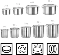VidaXL Suppentopf 50 L 40×40 Cm Edelstahl -Smart Kitchen Store a00f84d8f2f4f97c3bce11206d848973
