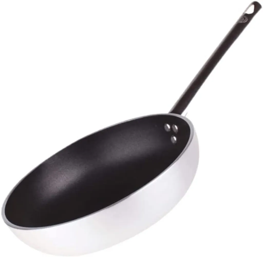 Pentole Agnelli ALSA2111BS28 Platin Versenkte Hochbratpfanne, Aluminium, 5 Mm Dick, Mit Edelstahlrohrgriff, 28 Cm 4 Pentole Agnelli ALSA2111BS28 Platin Versenkte Hochbratpfanne, Aluminium, 5 Mm Dick, Mit Edelstahlrohrgriff, 28 Cm – Bild 2