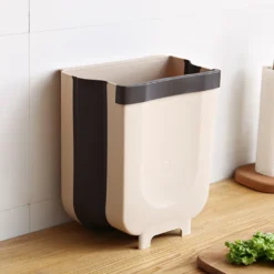 2 Stück Faltbarer Mülleimer Hängend | Volumen 9 L | Abfalleimer FürMüll | Abfallsammler Küche | Klappbarer Abfall Korb Für Die Schranktür | Auch Für Auto, Wohnmobil, LKW Geeignet | Farbe [braun] -Smart Kitchen Store a12832ce1dc943b05066caacfd5ee802