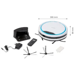 MEDION Roboterstaubsauger Mit Ladestation MD19900 (intelligente Navigation, Roboterstaubsauger Für Hartböden Fliesen Laminat, Optimierte Tierhaare, Fernbedienung, Bis Zu 90 Minuten, Automatische Rückkehr Zur Station) -Smart Kitchen Store a12fe071cd948bfa8071365a3db1bdac