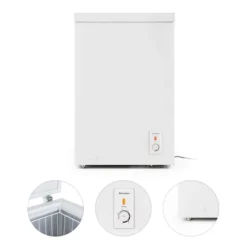 Klarstein Gefrierschrank Gefriertruhe - Tiefkühltruhe 100 Liter - Herausnehmbarer Hängekorb - Freistehend - Bodenrollen - Weiß Tiefkühlschrank Freistehend Gefriertruhe Gefrierschrank Groß Kühltruhe Gefriergeräte -Smart Kitchen Store a1c114b36f57b606c525247be657559b