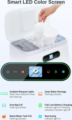 Roidmi Eva Mop Station Staubsauger 3200pa 2-in-1 Saug Und Wischroboter Mit Absaugstation, Mopp- Und Saugroboter, Automatisch Waschen Von Mopps -Smart Kitchen Store a238757da9b6971cde1e18c8de5c7db6