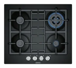 Siemens Gaskochfeld IQ300 EN6B6HB90 Schwarz Kochstelle Gas Autark 60cm