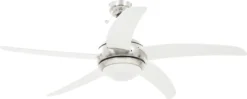 VidaXL Dekorativer Deckenventilator Mit Leuchtmittel 128 Cm Weiß -Smart Kitchen Store a37b8ec70c49922b905dbd5dc5cfddab