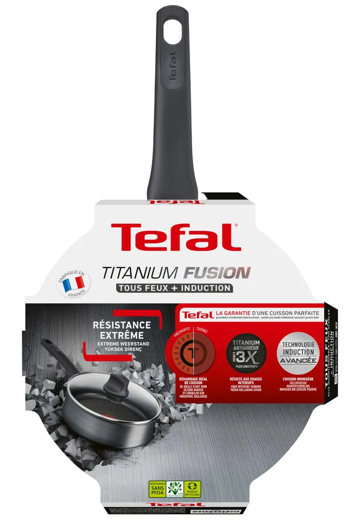TEFAL Kochtopf + Deckel Ø 24 Cm Alle Herdarten Induktion Schmorpfanne Pfanne NEU 5 TEFAL Kochtopf + Deckel Ø 24 Cm Alle Herdarten Induktion Schmorpfanne Pfanne NEU – Bild 3