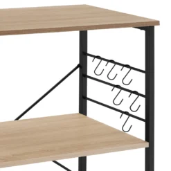 Tectake Servierwagen Rugby 65,5x45,5x88,5cm - Industrial Holz Hell, Eiche Sonoma -Smart Kitchen Store a4d0ecc6e4562c2256f172b29bc53d74