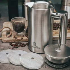 Bjørn Liebdhal French Press Edelstahl Kaffeemaschine Auch Für Camping : 0.6 Liter -Smart Kitchen Store a4db5d77398fa0bae6cc430bc6c7ad6a