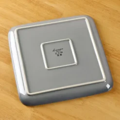 LOVECASA Tafelservice, 4-tlg Set Quadratische Speiseteller Aus Steingut, Flachteller, Frühstücksteller Für 4 Personen, Grau 14 LOVECASA Tafelservice, 4-tlg Set Quadratische Speiseteller Aus Steingut, Flachteller, Frühstücksteller Für 4 Personen, Grau -Smart Kitchen Store a509d5a5d812b3a823fb722e10ae373b