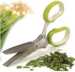 Kräuterschere Mit 5-fach Klinge