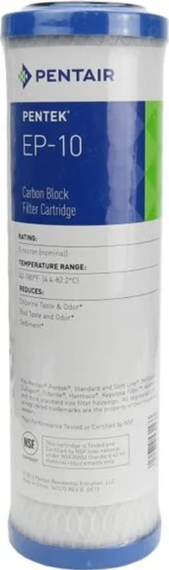 Pentair / Pentek EP-10 Carbon Block Filter Cartridge 9-3/4' - 5 µm