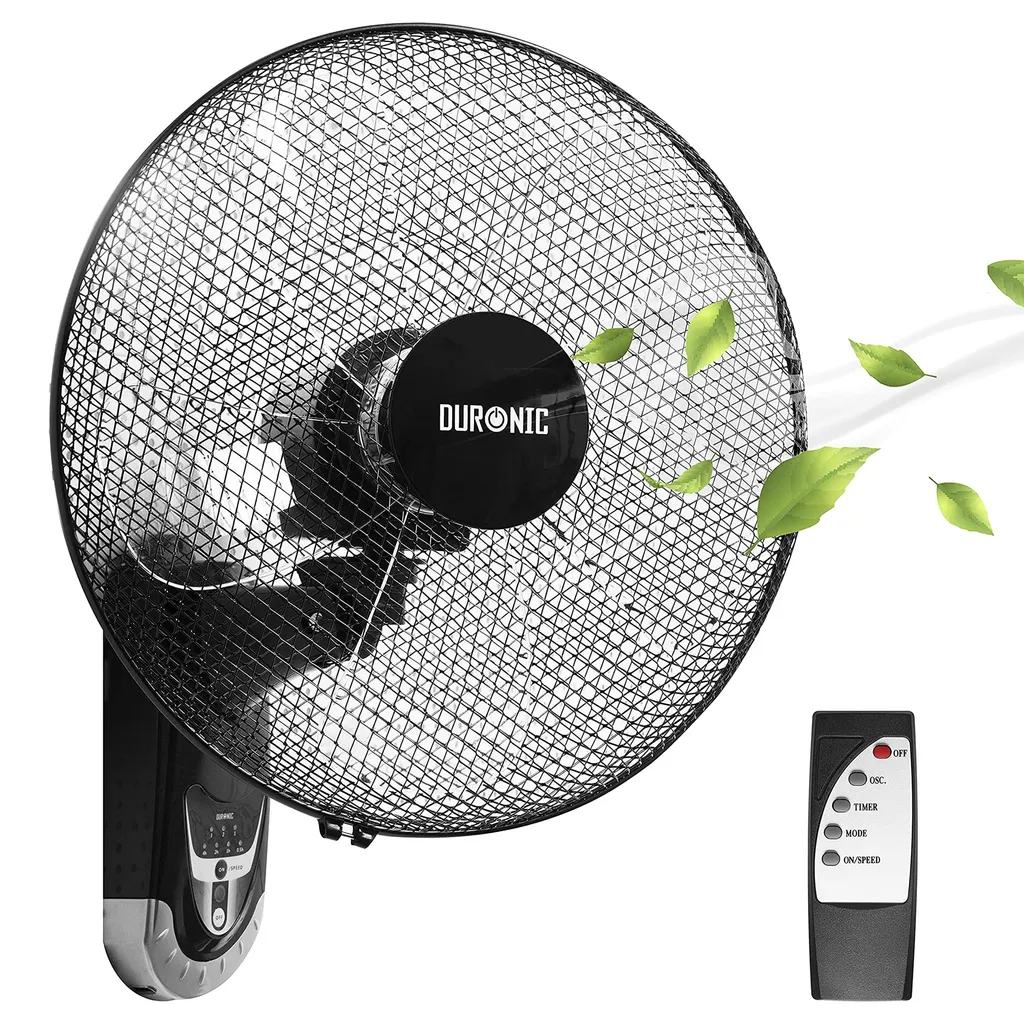 Duronic FN55 Wandventilator 60W - Durchmesser: 40 Cm Timer Und Fernbedienung 3 Geschwindigkeiten - Kompakter Und Leiser Ventilator Für Zuhause Und Büro 3 Duronic FN55 Wandventilator 60W - Durchmesser: 40 Cm Timer Und Fernbedienung 3 Geschwindigkeiten - Kompakter Und Leiser Ventilator Für Zuhause Und Büro