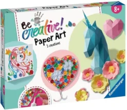 BeCreative Paper Art Flowers & Unicorn Ravensburger 18236 -Smart Kitchen Store a6490361bb3f34f25f72b702b989fb4f