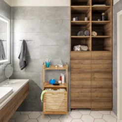 Relaxdays Wäscheschrank Mit Wäschekorb Bambus -Smart Kitchen Store a704df070d8c3cd42bcfde03c7e91897