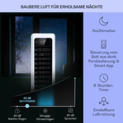 Klarstein Mobiles Klimagerät Ohne Abluftschlauch - 360° Luftkühler Mit Wasser Ventilator Luftbefeuchter Luftreiniger Funktion - App-Steuerung - 6L Wassertank - Klimaanlage Mobil Mit Fernbedienung -Smart Kitchen Store a7e69cd45c6b3534762e88b09372f6ed