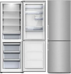 PKM Kühl-Gefrierkombination Kühlschrank KG 288.4A N Inox-Design 296 Liter -Smart Kitchen Store a943b48414d62da2052a5d1c0448f6f3