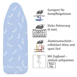 Wenko Bügeltischbezug Bügelbrettbezug Brett Air Comfort L -Smart Kitchen Store a96854ac9103ef823994683fbc0d7501