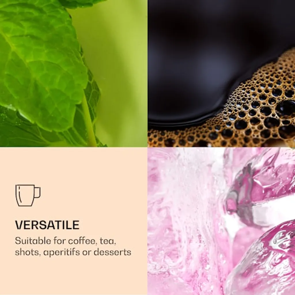 DUOS 6X 410ml Jumbo Doppelwandige Thermo-Gläser + 6X Edelstahl-LÖFFEL, Für Latte Macchiato, Cocktails, Vorspeisen By Feelino 7 DUOS 6X 410ml Jumbo Doppelwandige Thermo-Gläser + 6X Edelstahl-LÖFFEL, Für Latte Macchiato, Cocktails, Vorspeisen By Feelino – Bild 5