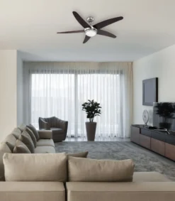 Globo Lighting VENTILATOR Metall Nickel Matt, MDF Wenge, Glas Opal, Fernbedienung, Batterie Inkludiert 2x AAA,, Max. Motorleistung 55W, Optimale Raumnutzung 30m², Abkühlung, Aufheizen, Geschwindigkeitsstufen 80/95/170 RPM, ø: 1320mm, H: 372mm, Exkl. 1x E14 60W 230V 19 Globo Lighting VENTILATOR Metall Nickel Matt, MDF Wenge, Glas Opal, Fernbedienung, Batterie Inkludiert 2x AAA,, Max. Motorleistung 55W, Optimale Raumnutzung 30m², Abkühlung, Aufheizen, Geschwindigkeitsstufen 80/95/170 RPM, ø: 1320mm, H: 372mm, Exkl. 1x E14 60W 230V -Smart Kitchen Store aa0c04cdc20a138695782a510b361c97