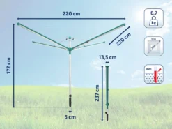 Leifheit Wäscheschirm Linomatic 600 Deluxe Cover 17 Leifheit Wäscheschirm Linomatic 600 Deluxe Cover -Smart Kitchen Store ab571e2da9eb17c87d4e565e54c91947