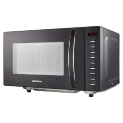 MEDION 2 In 1 Mikrowelle (20 Liter, 700 Watt, 5 Leistungsstufen, 8 Programme, Auftaufunktion, Flachbett, MD10744) Schwarz -Smart Kitchen Store ab5cf81229f6ff6be32cdde01ed00023