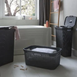 Curver STYLE Wäschebox 40L, Anthrazit -Smart Kitchen Store ab938ba8193040727ff038a8faa69354