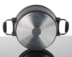 Bratoni Aluguss Kochtopf 24cm 4,5L | Glasdeckel | Antihaft | Kraztfest | Schwarz -Smart Kitchen Store ac26c5998fe2e07fb0dcae6bf8e76525